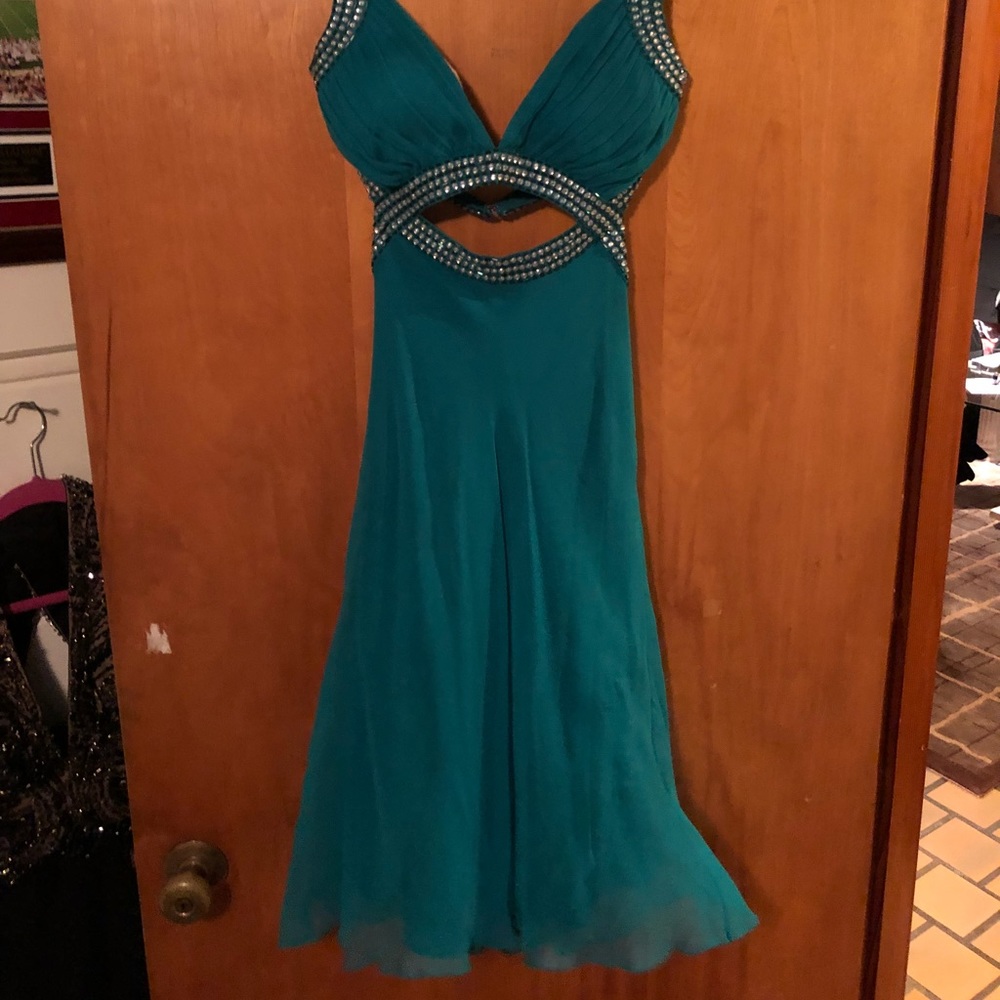 Marciano Teal Cocktail Dress